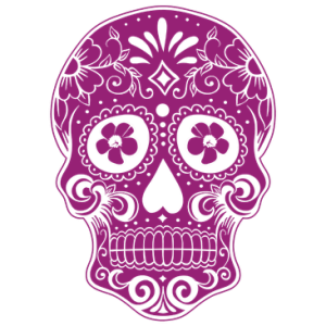 PINK DAY OF THE DEAD SKULL