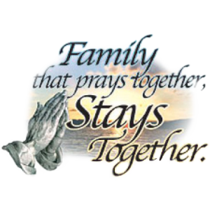 FAMILY PRAYS TOGETHER