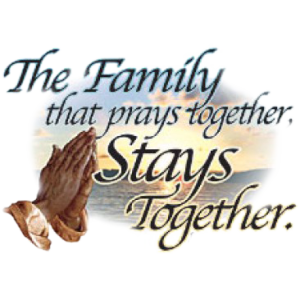 FAMILY PRAYS AFRICAN AMER