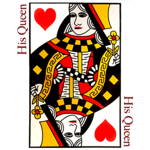 HIS QUEEN PLAYING CARD