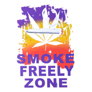 SMOKE FREELY ZONE