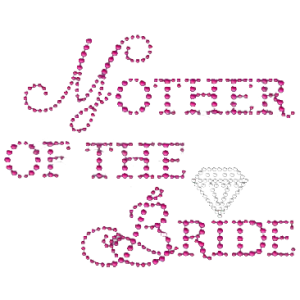 MOTHER OF THE BRIDE NEON RHINESTUDS