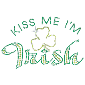 KISS ME I'M IRISH RHINESTONE