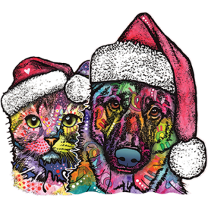 CHRISTMAS CAT AND DOG