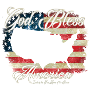 GOD BLESS AMERICA - US FLAG