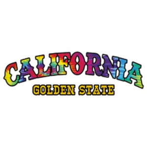 TIE DYE CALIFORNIA GOLDEN STAT