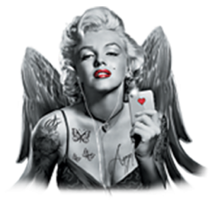 +MARILYN WITH WINGS AND IPHONE   4/25