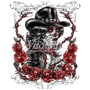 DAY OF THE DEAD COWGIRL