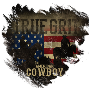 TRUE GRIT AMERICAN COWBOY FLAG