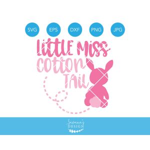 Little Miss Cotton Tail Cut File