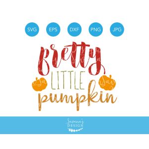 Pretty Little Pumpkin Cut File