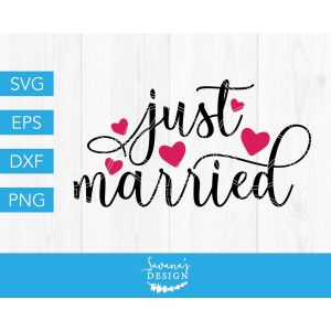 Just Married Cut File