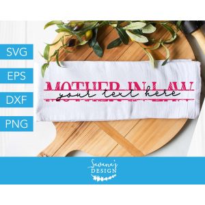 Mother-In-Law Split Monogram Cut File