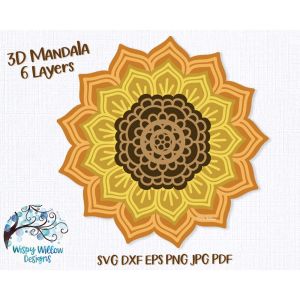3D Sunflower Cut File