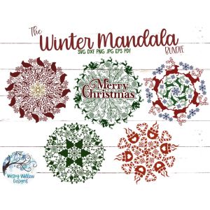 Winter Mandala Bundle Cut File