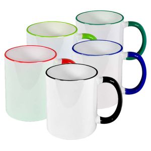 Case of 36- 11 oz Color Handle Mugs